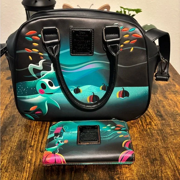Nightmare Before Christmas Loungefly Purse and Wallet - Picture 2 of 4